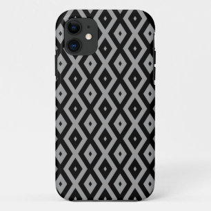 Grey and black diamond pattern Case-Mate iPhone case