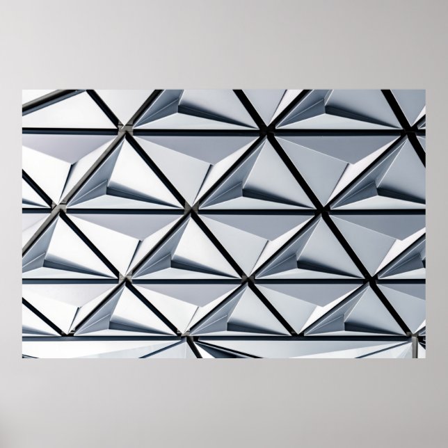 Grey and black digital wallpaper poster (Front)