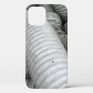 Grey and black fabric sofa iPhone 12 case