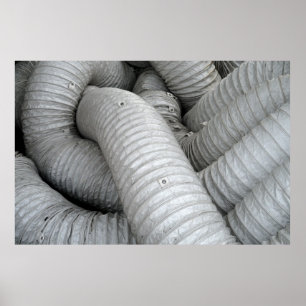 Grey and black fabric sofa poster