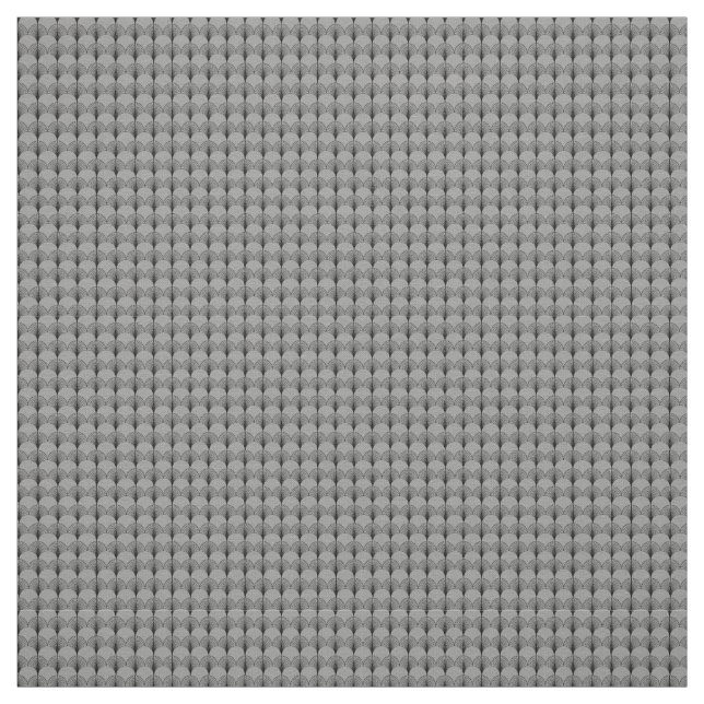 Grey and Black Fans  Fabric (Swatch)