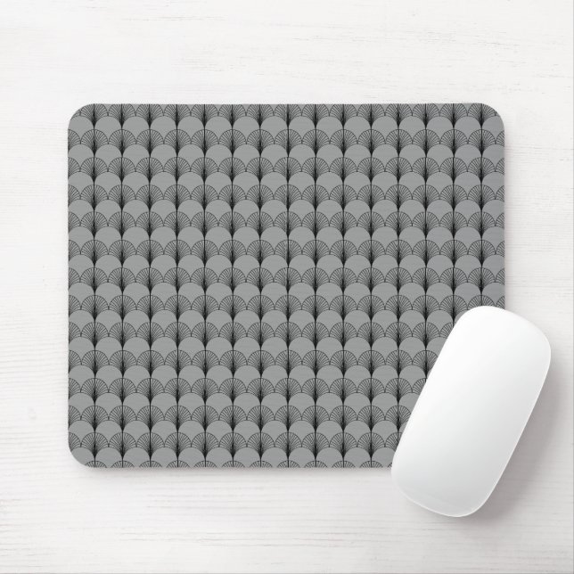 Grey and Black Fans  Mouse Pad (With Mouse)