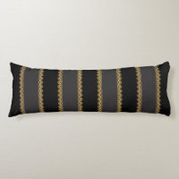 Grey and Black Stripes with Gold Lace