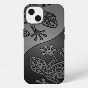 Grey and Black Yin Yang Lizards iPhone 13 Case