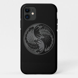Grey and Black Yin Yang Scorpions iPhone 11 Case