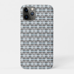 Grey and Blue Geometric Shapes Case-Mate iPhone Case