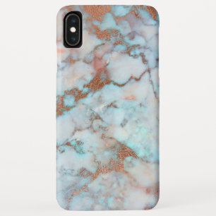 Grey And Blue Marble Brown Glitter Case-Mate iPhone Case