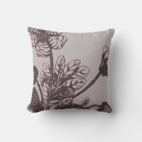 Grey and Burgundy Botanical | Sage Leaf Rock Rose