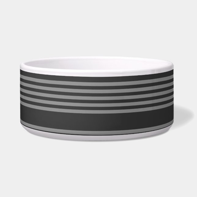 Grey and charcoal five stripes pattern (Front)