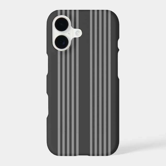 Grey and charcoal five stripes pattern (Back)