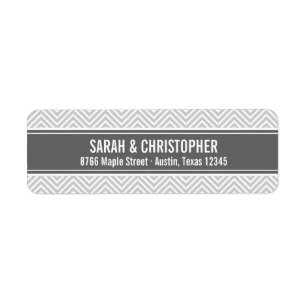 Grey and Charcoal Modern Chevron