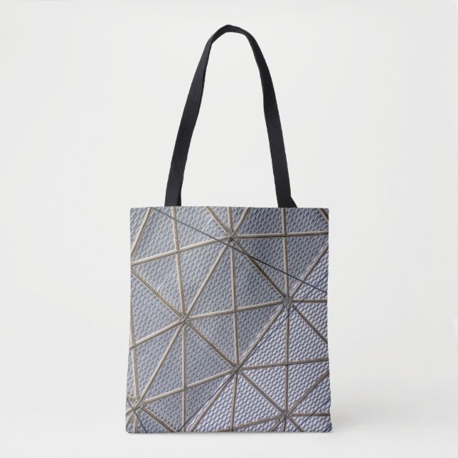 Grey and clear digital tote bag (Front)