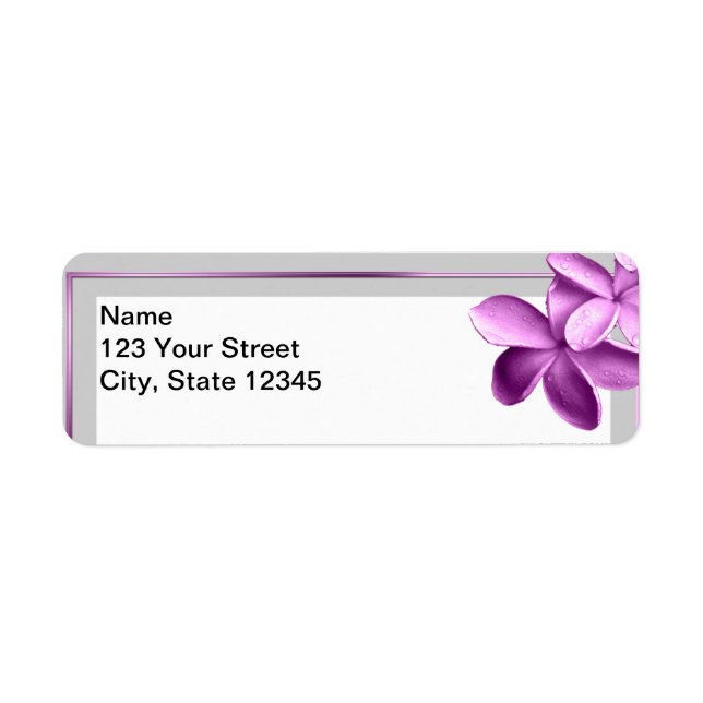 Grey and Eggplant Plumeria (Front)