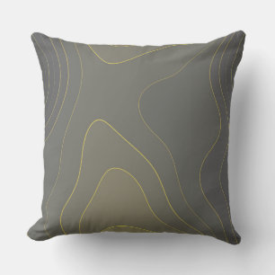 Grey and Gold Cushion