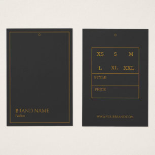 Grey and Gold Modern Hang Tags