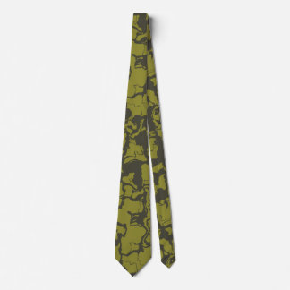 Grey and Green abstract Tie