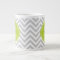 Grey and Green Chevron Custom Monogram