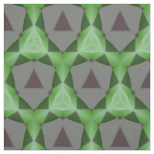 Grey and Green Pattern Fabric