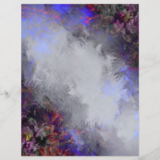 Grey and Lavender Grunge Frame Scrapbook Paper