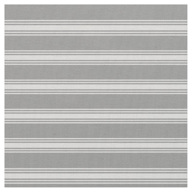 Grey and Light Grey Coloured Lines/Stripes Pattern Fabric (Close Up)