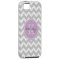 Grey and Lilac Chevron Custom Monogram