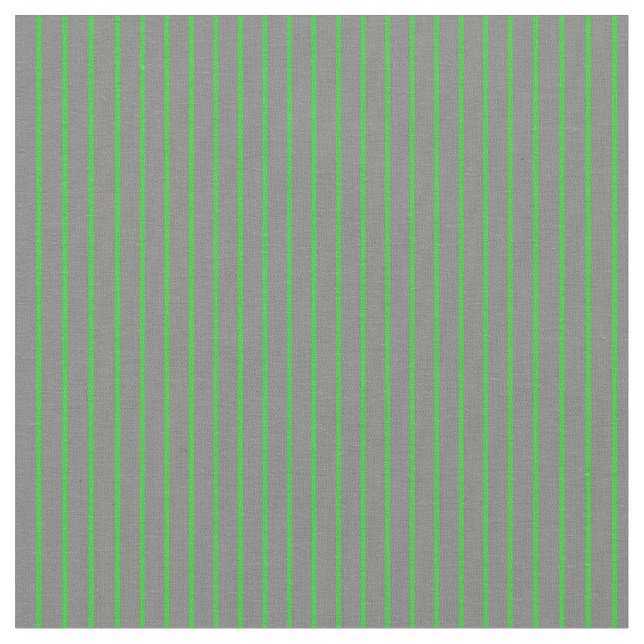 Grey and Lime Green Coloured Lines Fabric (Close Up)