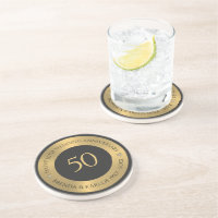 Grey and metallic gold 50th wedding Anniversary