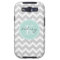 Grey and Mint Chevron Custom Monogram