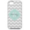 Grey and Mint Chevron Custom Monogram