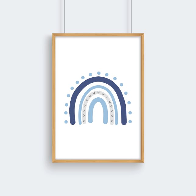 Grey and Navy Boy Nursery Rainbow Decor (Creator Uploaded)