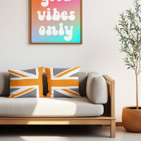 Grey and Orange Union Jack Half