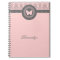 Grey and Pink Butterfly Notebook