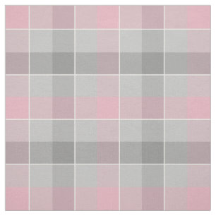 grey and pink chequered plaid fabric