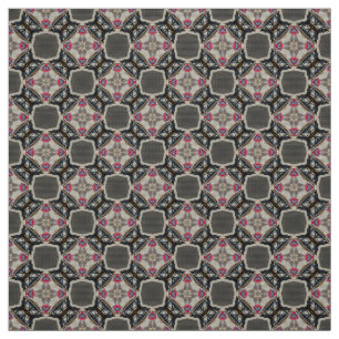 Grey and Red Upholstery Fabric