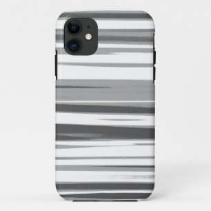 Grey and Snow Stripes Seamless Graphic Art Case-Mate iPhone Case