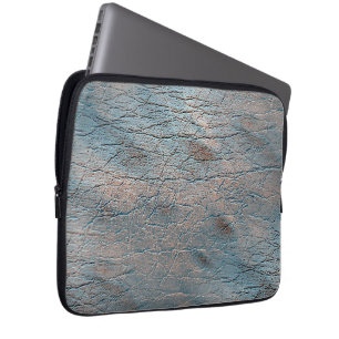 Grey and tan leather stained with some satin hue laptop sleeve