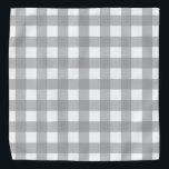 Grey and White Buffalo Check Bandanna<br><div class="desc">This cute bandanna is the perfect accessory for you,  your child or your favourite dog.</div>