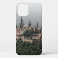 GREY AND WHITE CASTLE ON HILLS