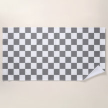 grey and white Chequerboard Pattern 
