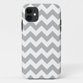 Grey and White Chevron IPhone Case