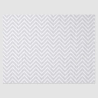 Grey and White Chevron Tissue Paper