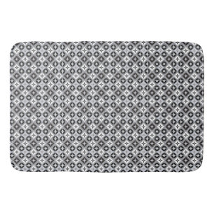 Grey and white designs bath mat