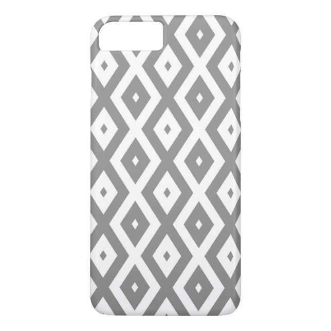 Grey and white diamond pattern Case-Mate iPhone case (Back)