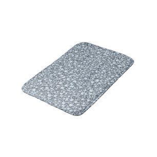 Grey And White Diamonds Bath Mat