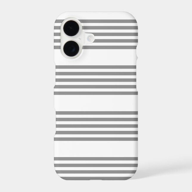 Grey and white five stripes pattern (Back)