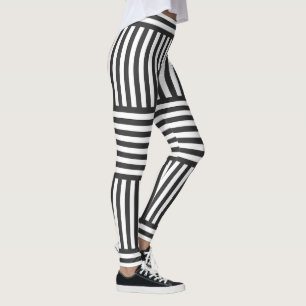 Grey and white Geometric Leggings