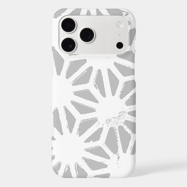 Grey and white geometric pattern (Back)