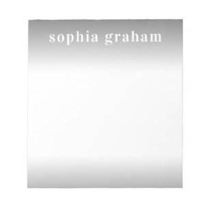 Grey and White Ombre Notepad
