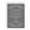 Grey and White Ornate Scroll Wedding