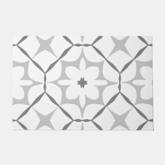 Grey and White Pattern  Doormat